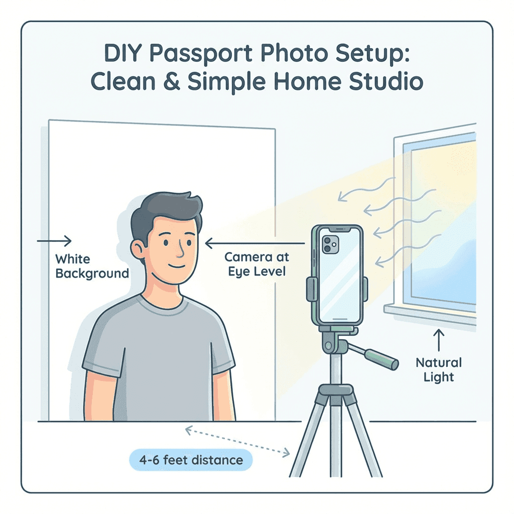 How to Take Passport Photo at Home