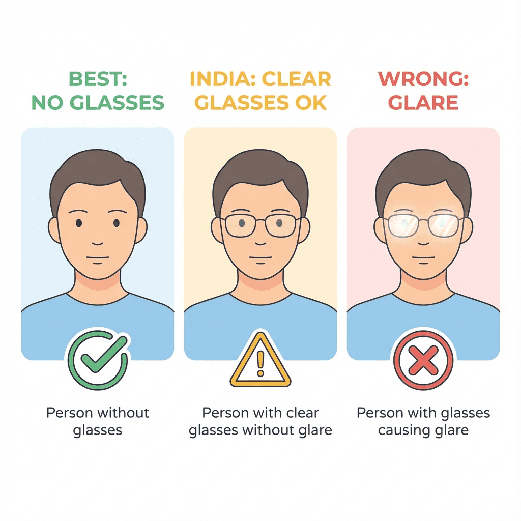 Glasses in Passport Photos